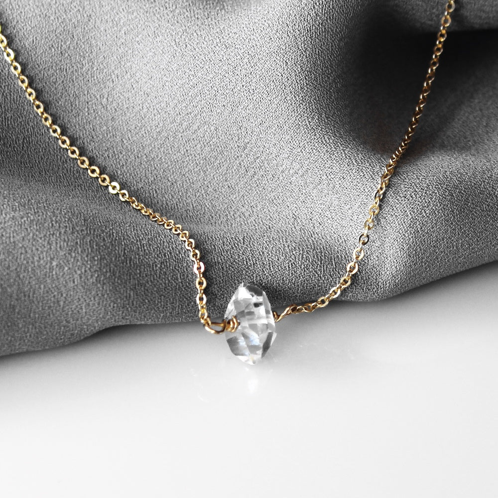Herkimer Diamond Necklace • Just Geeking By