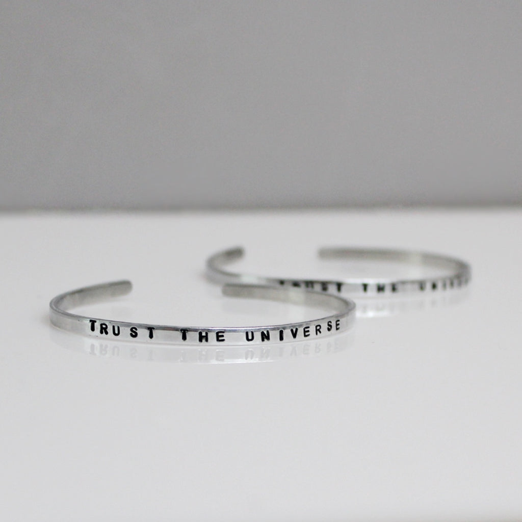 Trust The Universe  Mantra Cuff