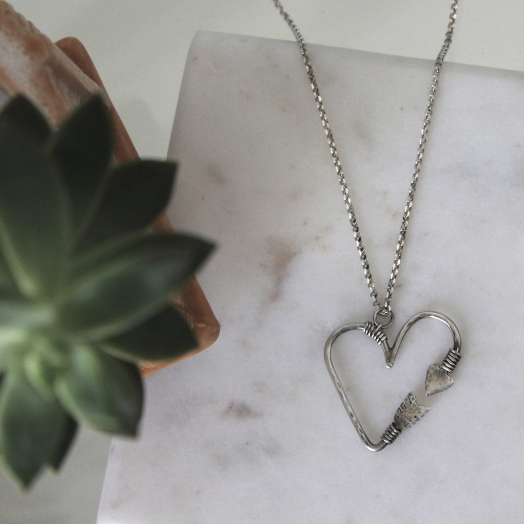 Heart Arrow Necklace
