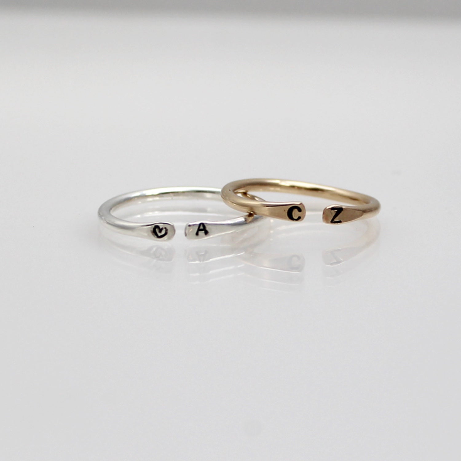 Stackable Initial Rings • Flat Signet Ring • Signet Initial Ring • gold initial  ring • Couple… | Girlfriend gifts, Girlfriend jewelry, Birthday gifts for  girlfriend