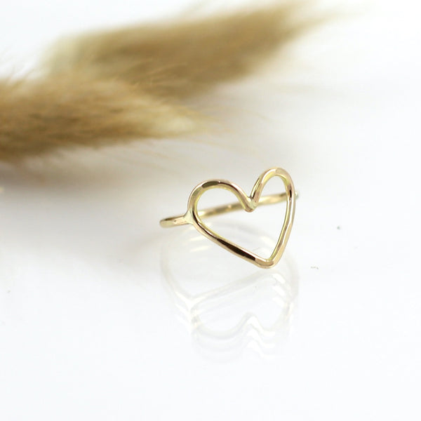 Gold Filled Open Heart Ring