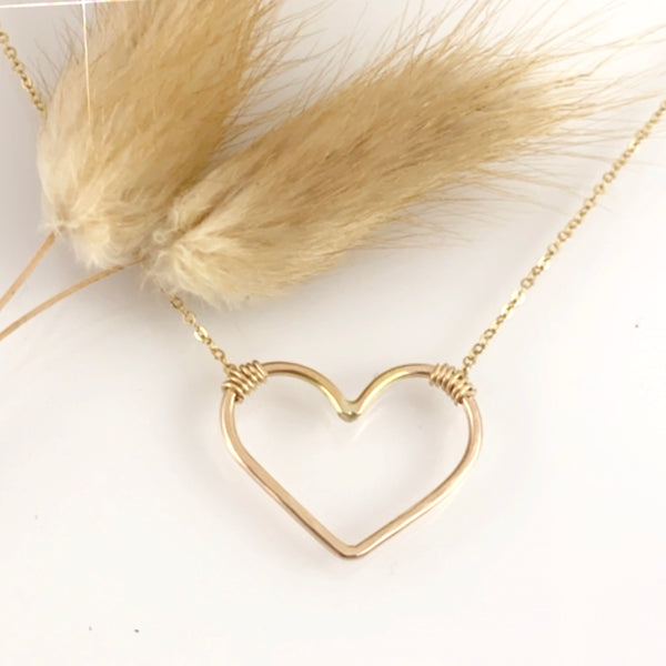 Open Heart Necklace